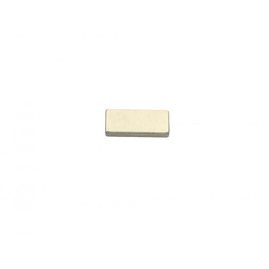 Ímã de neodímio bloco 20 x 10 x 2 mm - N42